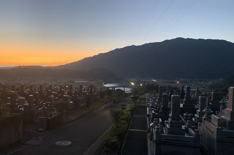 木上墓苑からの景色