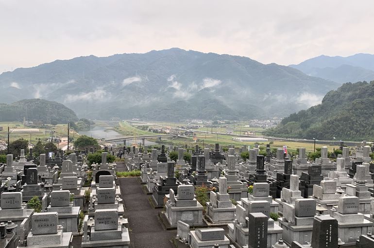 木上墓苑からの景色