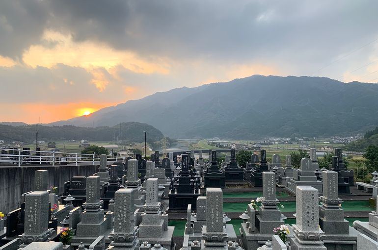 木上墓苑からの景色