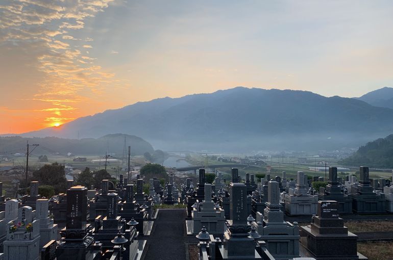 木上墓苑からの景色
