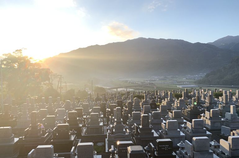 木上墓苑からの景色