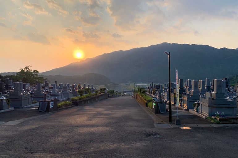 木上墓苑からの景色
