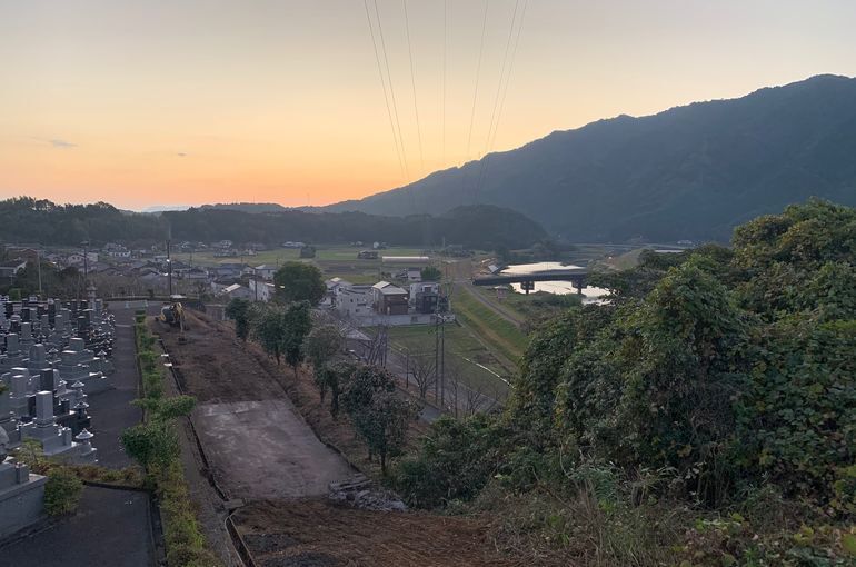 木上墓苑からの景色