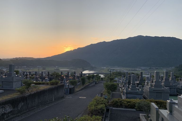 木上墓苑からの景色