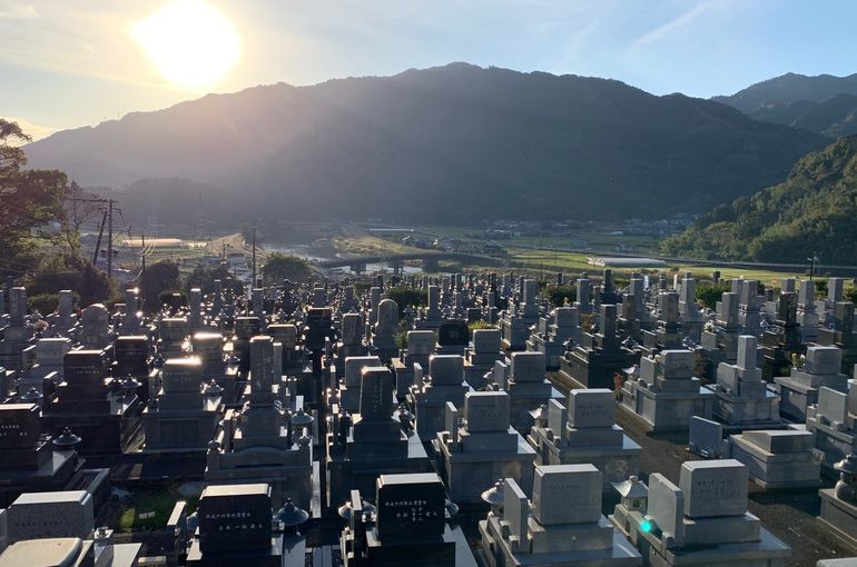 木上墓苑からの景色