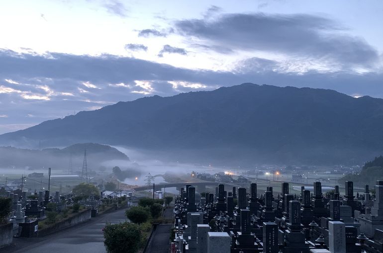 木上墓苑からの景色