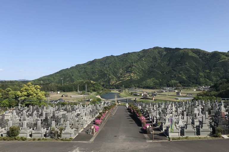 木上墓苑からの景色