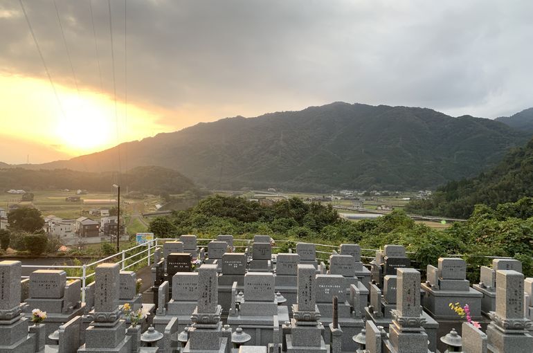 木上墓苑からの景色
