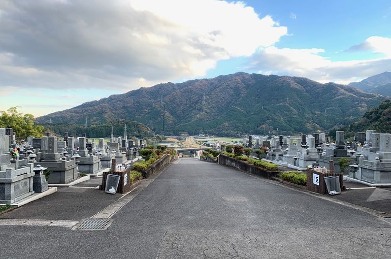 木上墓苑からの景色