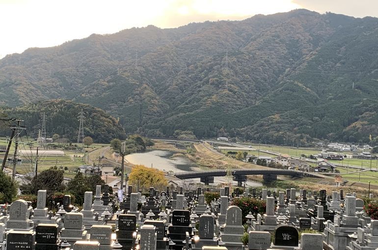 木上墓苑からの景色