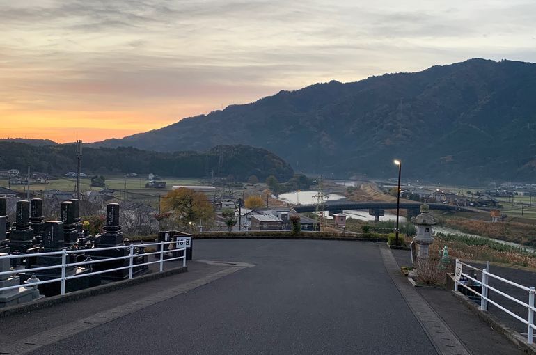 木上墓苑からの景色