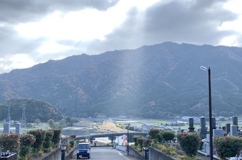 木上墓苑からの景色