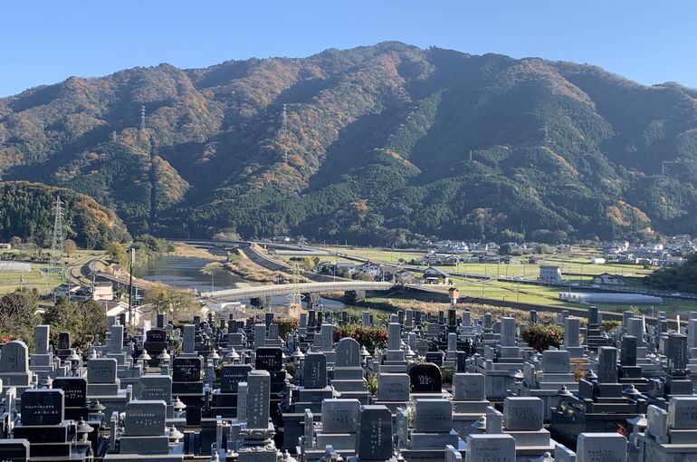 木上墓苑からの景色