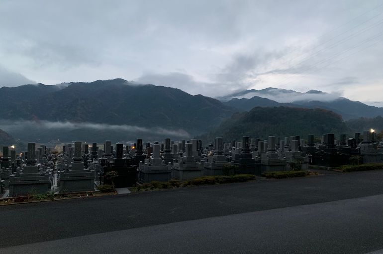 木上墓苑からの景色
