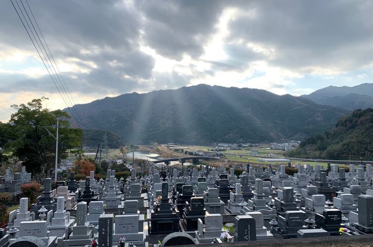 木上墓苑からの景色