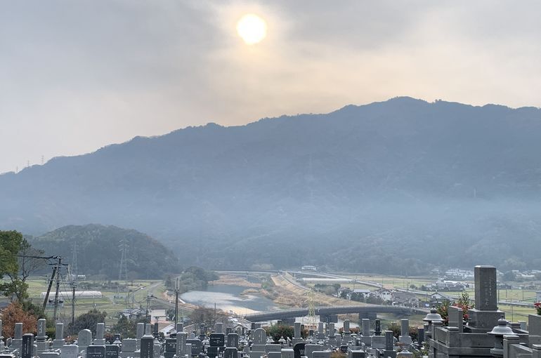 木上墓苑からの景色