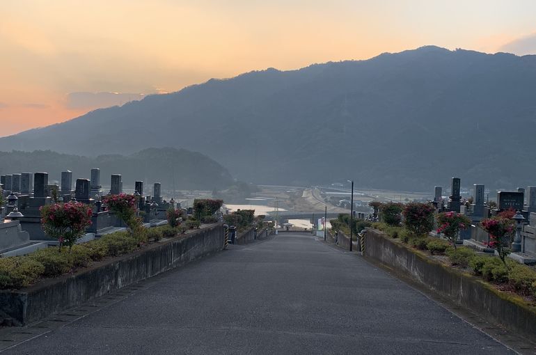 木上墓苑からの景色
