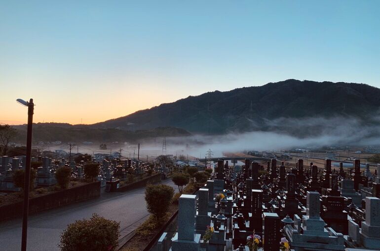 木上墓苑からの景色