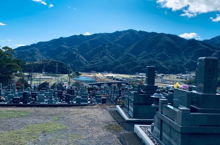 木上墓苑からの景色