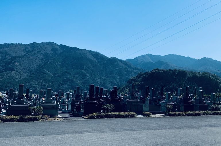 木上墓苑からの景色
