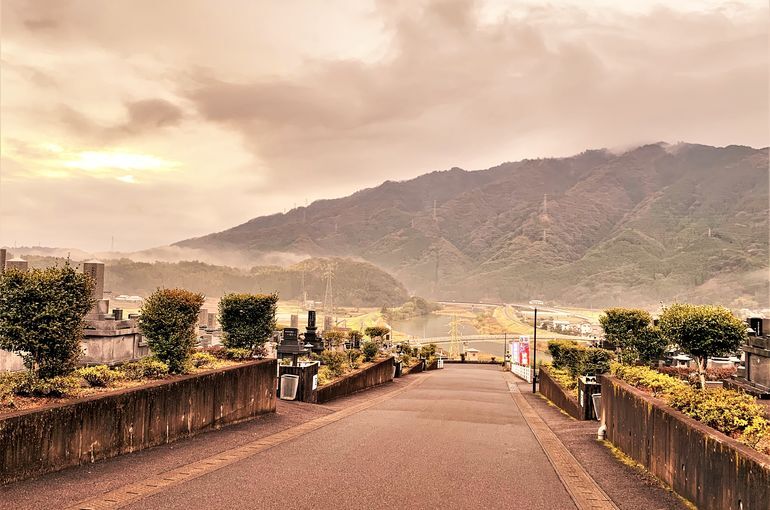 木上墓苑からの景色