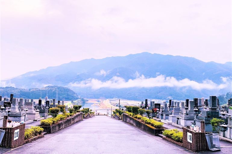 木上墓苑からの景色