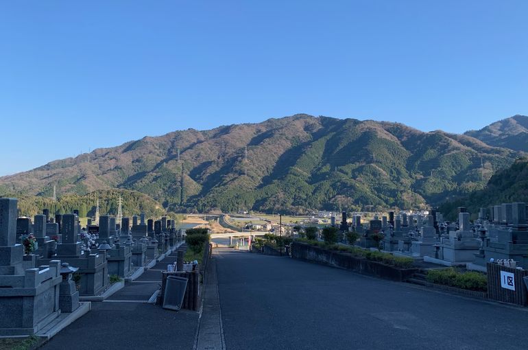 木上墓苑からの景色