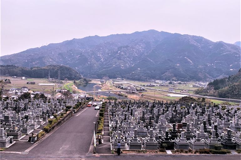 木上墓苑からの景色