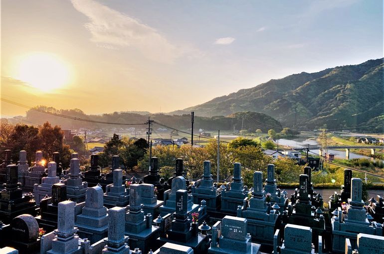 木上墓苑からの景色