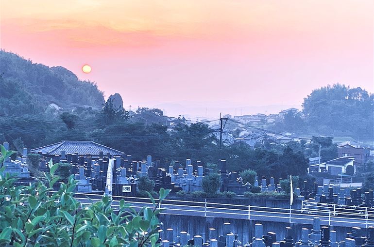 木上墓苑からの景色