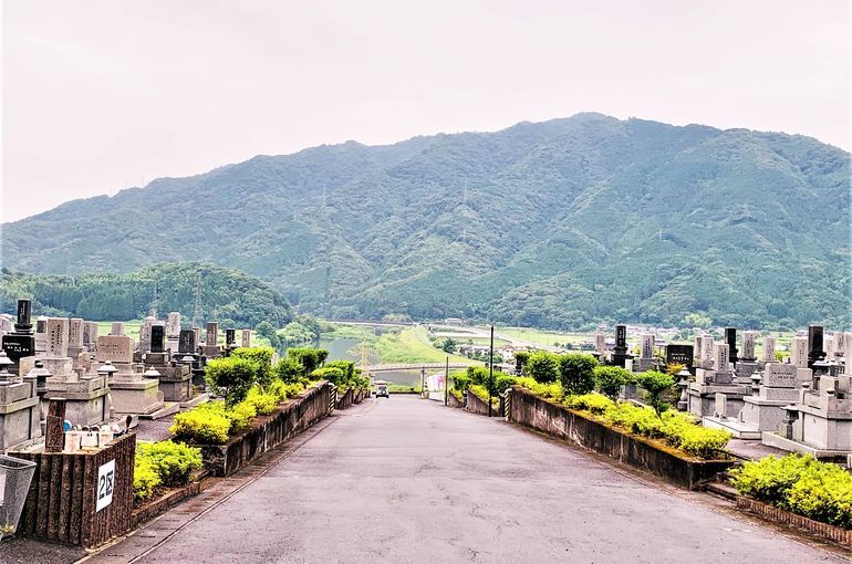 木上墓苑からの景色