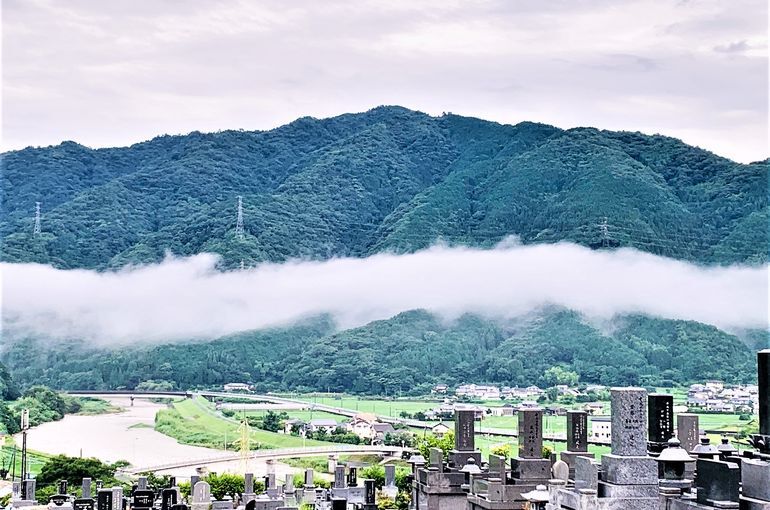 木上墓苑からの景色