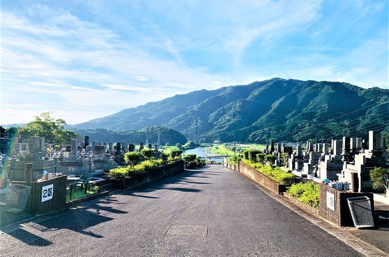 木上墓苑からの景色