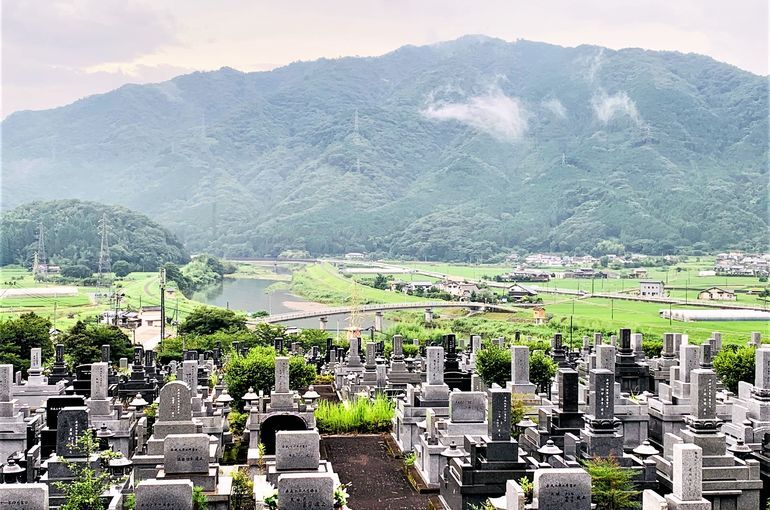木上墓苑からの景色
