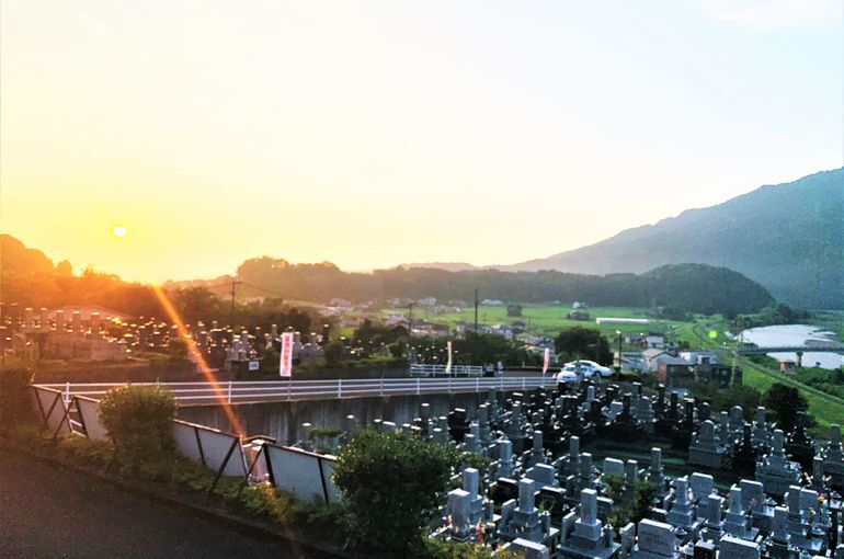木上墓苑からの景色