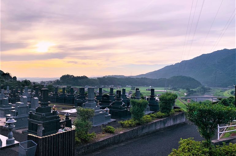 木上墓苑からの景色