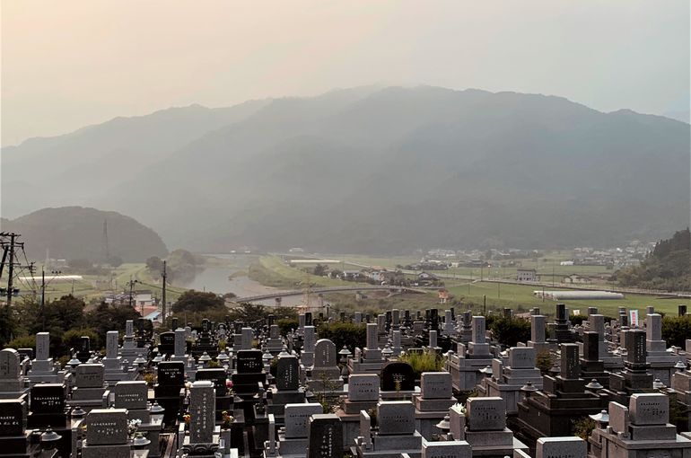 木上墓苑からの景色