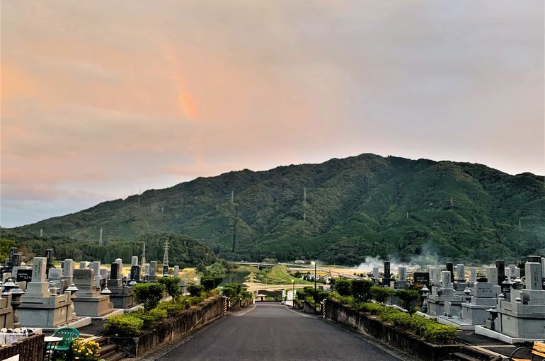 木上墓苑からの景色