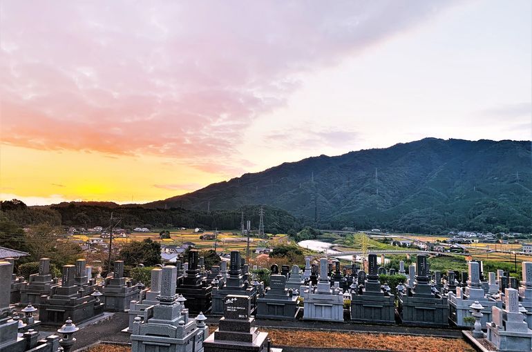 木上墓苑からの景色