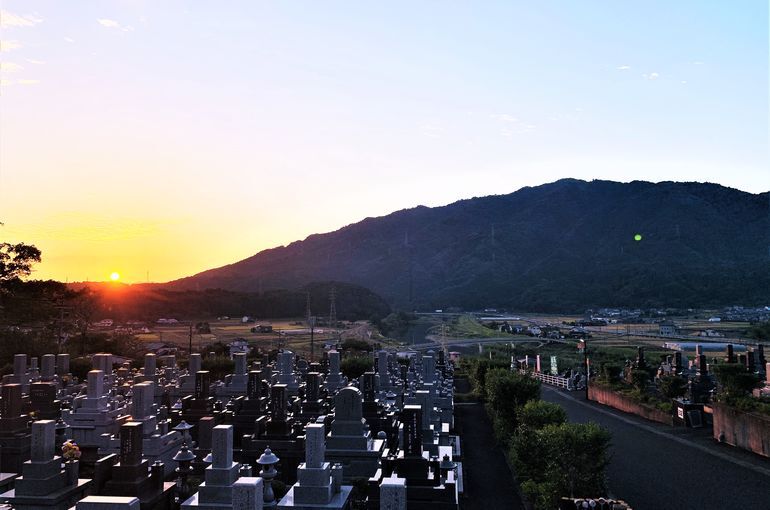 木上墓苑からの景色