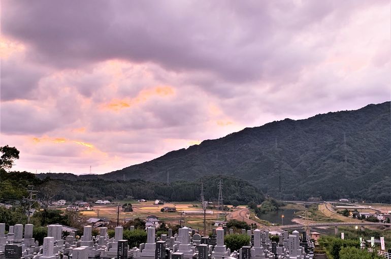 木上墓苑からの景色
