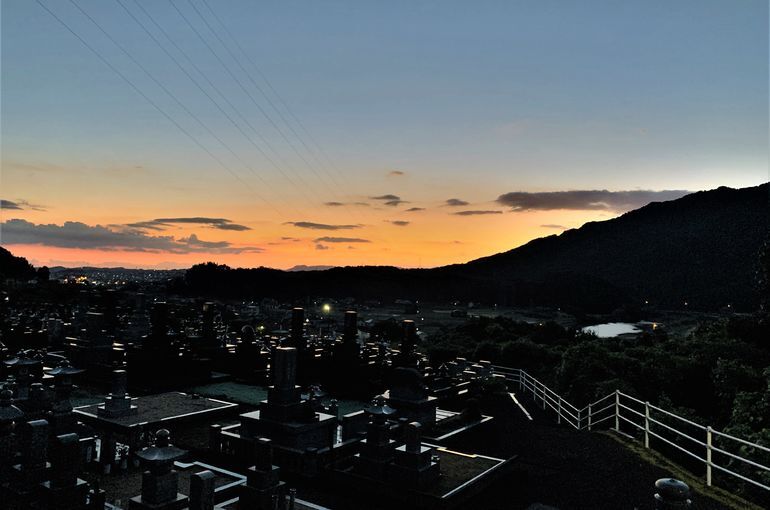 木上墓苑からの景色