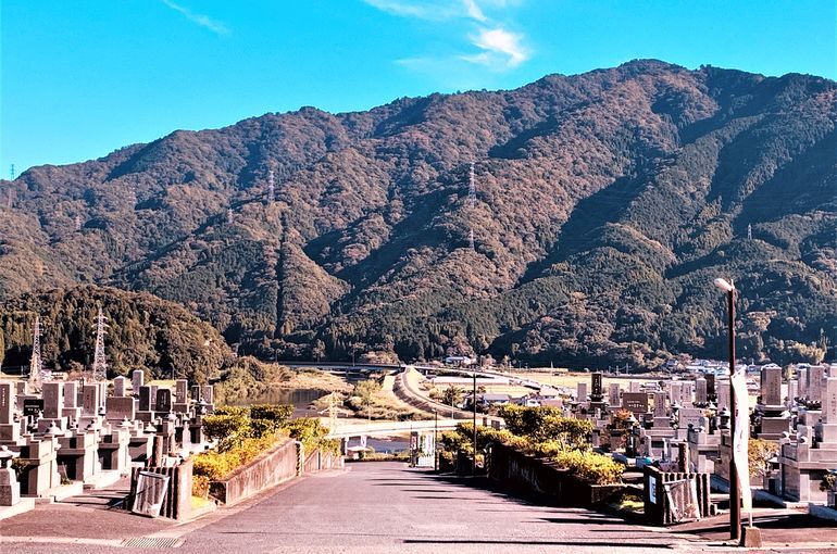 木上墓苑からの景色