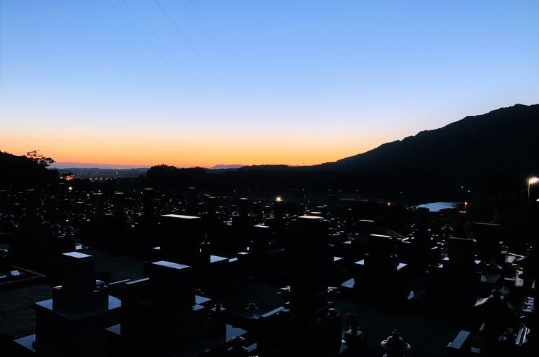 木上墓苑からの景色