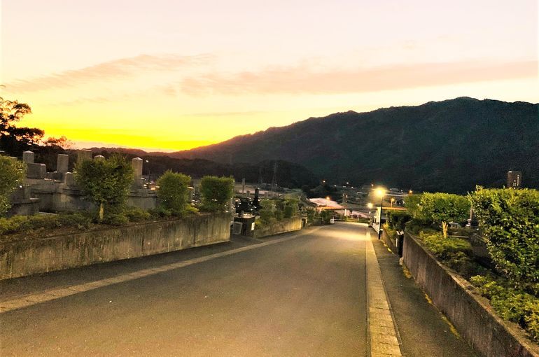 木上墓苑からの景色