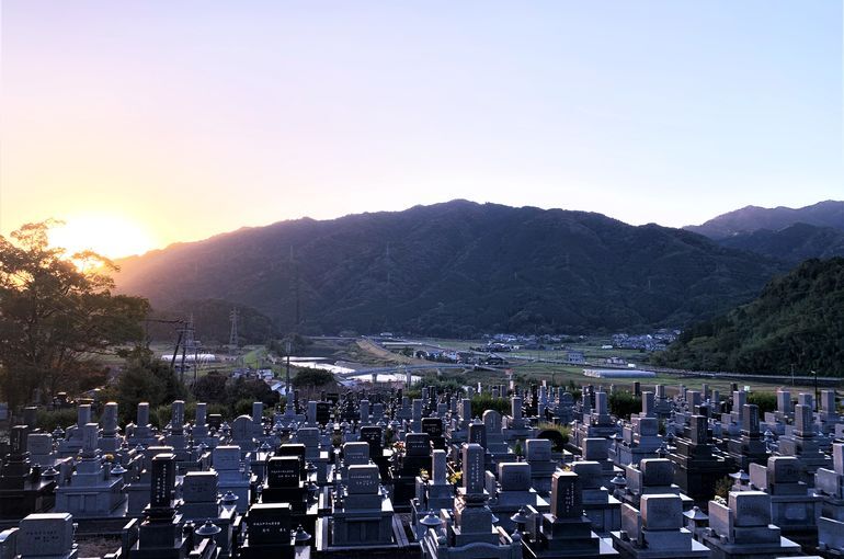 木上墓苑からの景色