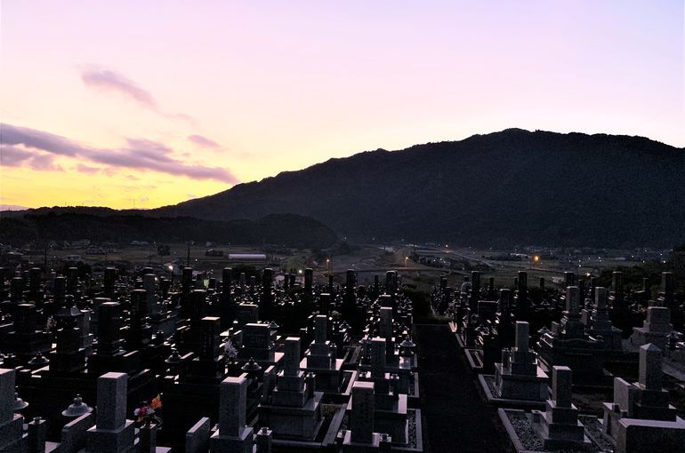 木上墓苑からの景色