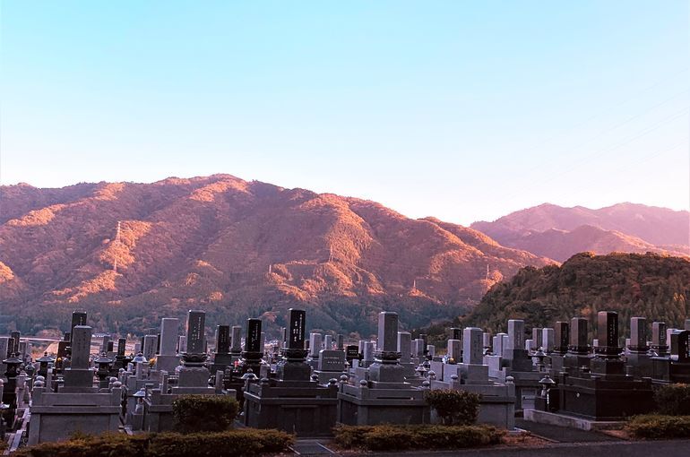 木上墓苑からの景色
