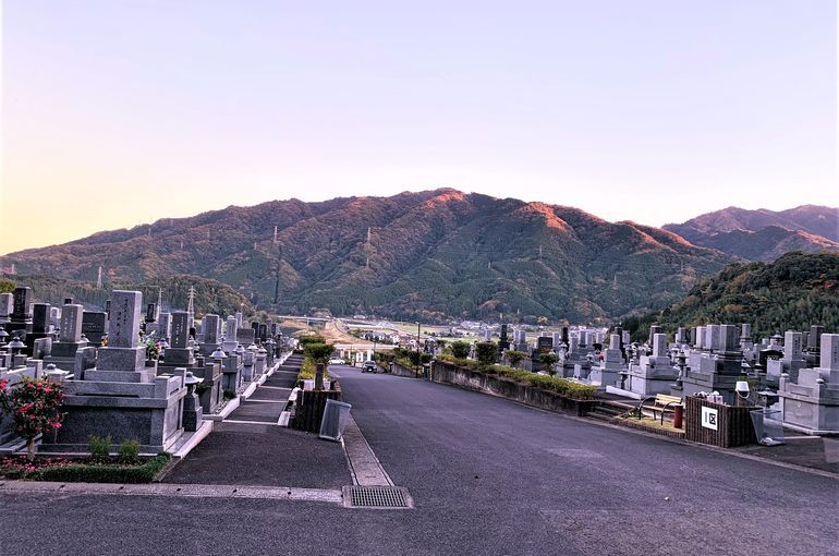 木上墓苑からの景色