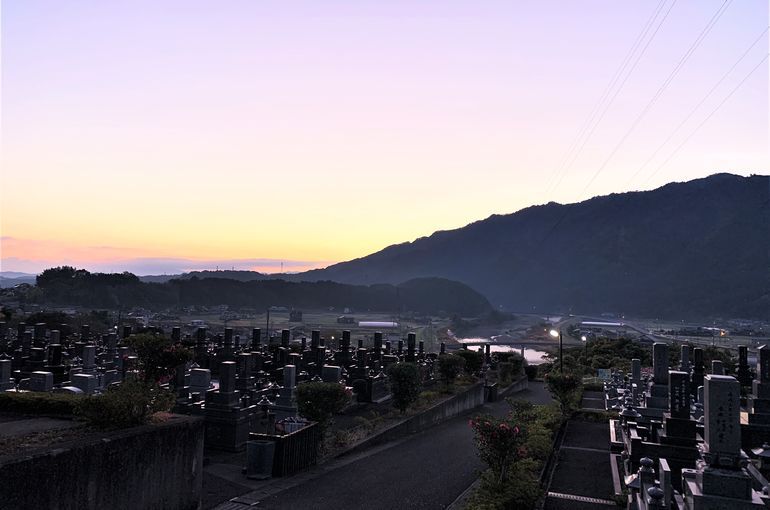 木上墓苑からの景色